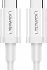 CHARGING CABLE UGREEN US264 TYPE-C/TYPE-C WHITE 1M 60518 3A